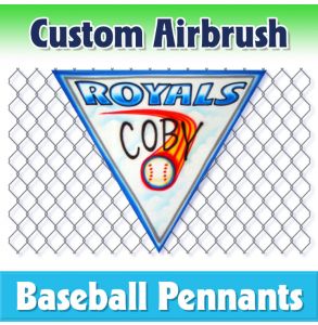 Royals Baseball-1002 - Airbrush Pennant