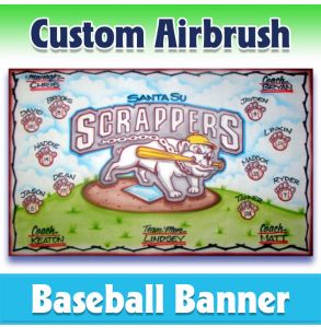 Scrappers Baseball-1001 - Airbrush 
