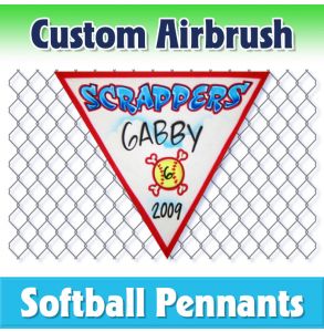 Scrappers Softball-2001 - Airbrush Pennant