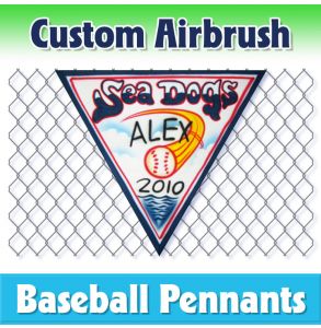 Sea Dogs Baseball-1001 - Airbrush Pennant
