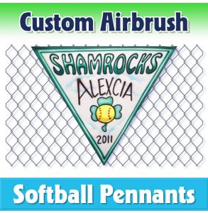 Shamrocks Softball-2001 - Airbrush Pennant