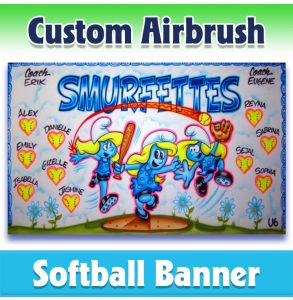 Smurfettes Softball-2003 - Airbrush 