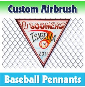Sooners Baseball-1001 - Airbrush Pennant