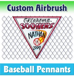 Sooners Baseball-1002 - Airbrush Pennant