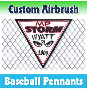 Storm Baseball-1001 - Airbrush Pennant