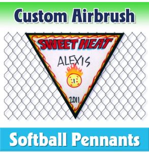 Sweet Heat Softball-2001 - Airbrush Pennant
