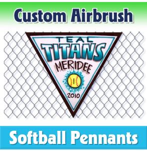 Titans Softball-2001 - Airbrush Pennant