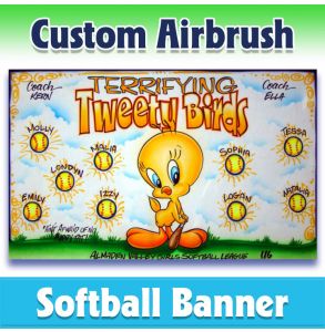 Tweety Birds Softball-2001 - Airbrush 