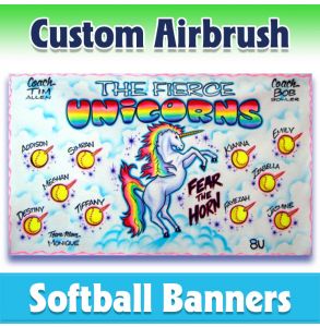 Unicorns Softball-2001 - Airbrush 