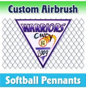 Warriors Softball-2001 - Airbrush Pennant