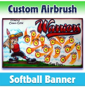 Warriors Softball-2001 - Airbrush 